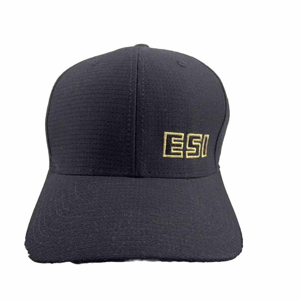 Travis Mathew Yopoong Hat Cap Men's Black Fitted Flexfit Golf ES1‎ Sportsdwear